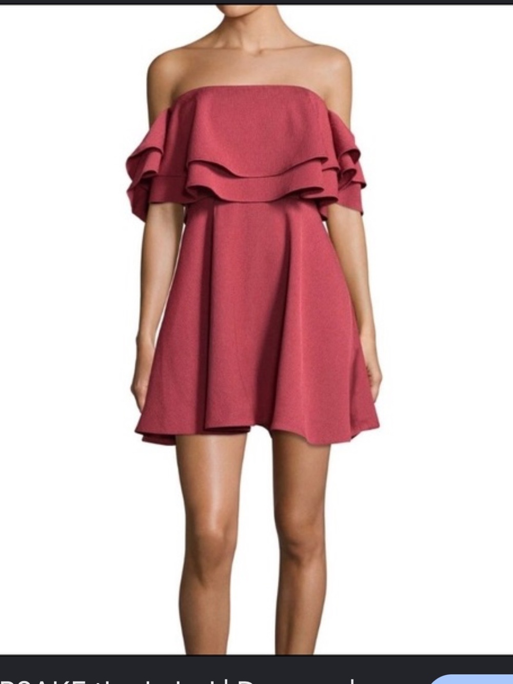 KEEPSAKE the Label Pink Ruffled Tiered Mini Dress Size Medium